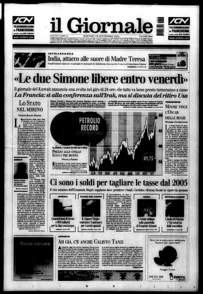 Il giornale : quotidiano del mattino